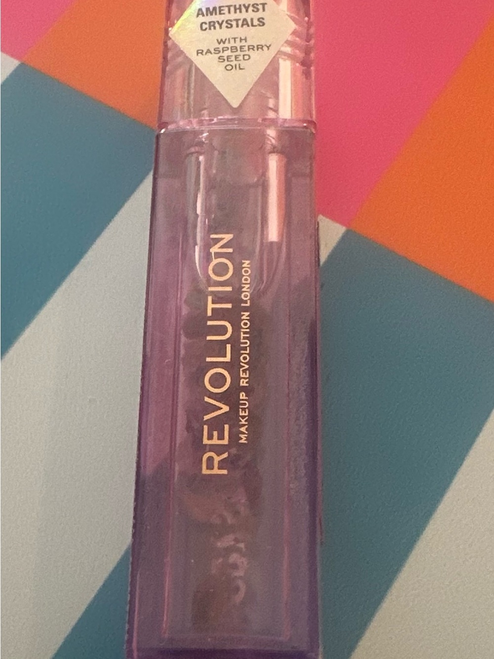 Revolution Crystal Aura Lip Oil - Amethyst Crystal DISCONTINUED